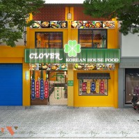 Phương án thiết kế nhà hàng Clover Korean House Food tại TPHCM